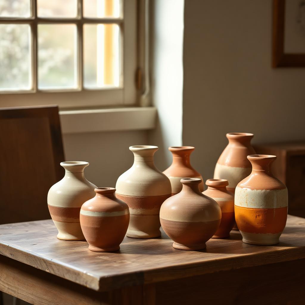 Stoneware Vessels (set of 5)